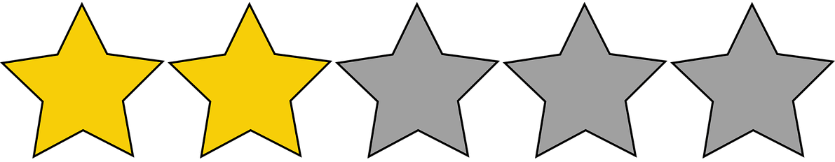 2 star rating